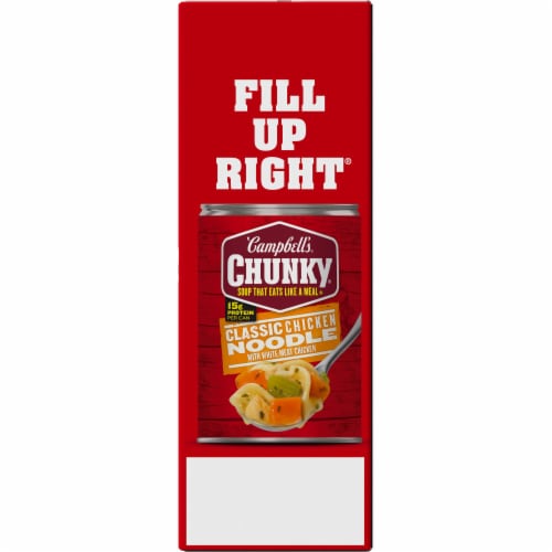 Campbell's Chunky Soup Classic Chicken Noodle Soup Perspective: right