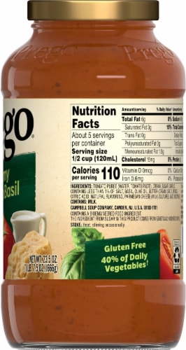 Prego® Creamy Tomato Basil Italian Sauce Perspective: right