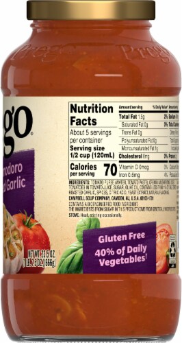 Prego® Cremini Pomodoro with Roasted Garlic Italian Sauce Perspective: right