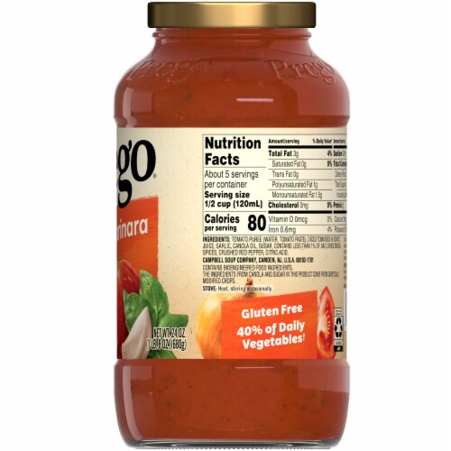Prego® Spicy Marinara Pasta Sauce Perspective: right