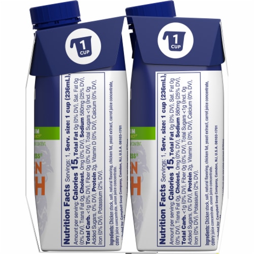 Swanson Natural Goodness 33% Less Sodium Chicken Broth Quick Cups Perspective: right