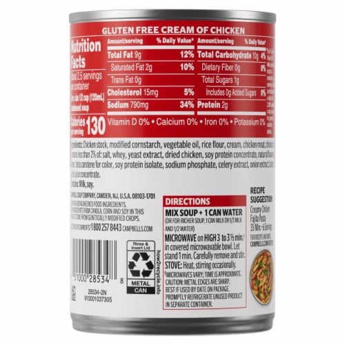 Campbell's® Gluten Free Cream of Chicken Soup, 10.5 oz - Smith’s Food ...