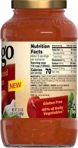 Prego Fire Roasted Tomato Pasta Sauce Perspective: right