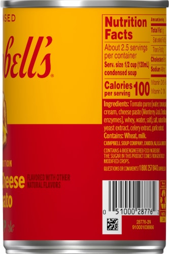 Campbell's® Condensed Grilled Cheese & Tomato Soup Can Perspective: right