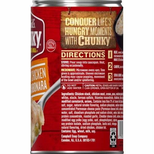 Campbell's® Chunky® Creamy Chicken Carbonara Soup Perspective: right