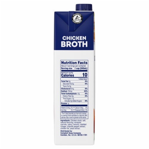 Swanson 100% Natural Spicy Chicken Broth Perspective: right