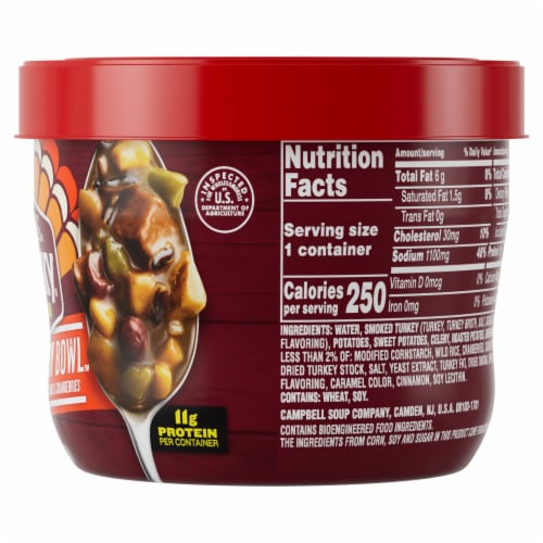 Campbell's® Chunky® Thanksgiving Turkey Bowl Soup Perspective: right