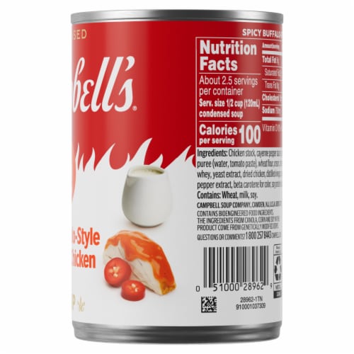 Campbell'S Condensed Spicy Buffalo-Style Cream Of Chicken Soup Perspective: right