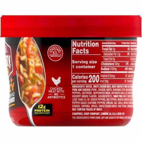 Campbell's® Chunky® Soup Spicy Chicken and Sausage Gumbo Perspective: right