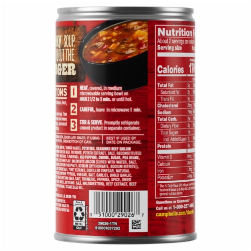 Campbell's® Chunky® Soup Texas-Style BBQ Burger with Natural Smoke Flavor Perspective: right
