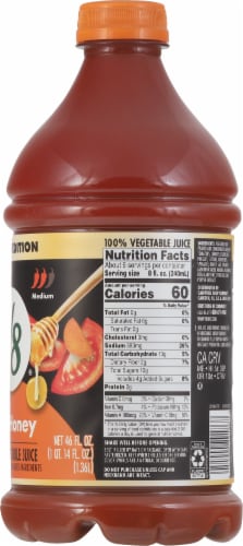 V8® Hot Honey 100% Vegetable Juice Perspective: right