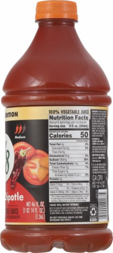 V8® Spicy Chipotle 100% Vegetable Juice Perspective: right