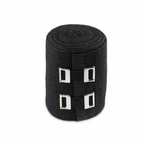 Ace Black Compression Elastic Bandage with Metal Clips - 3 Inch Perspective: right