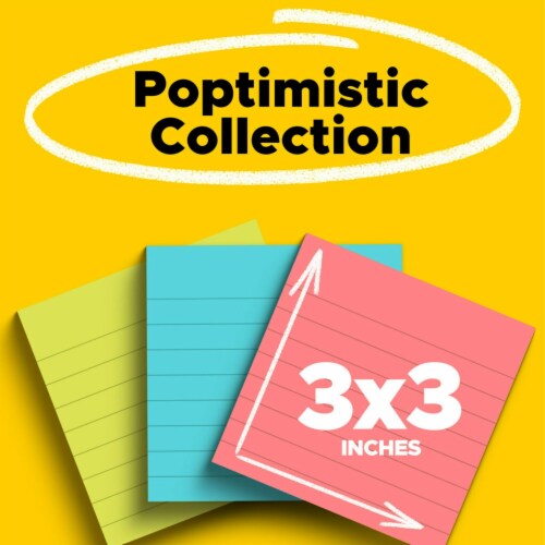 Post-it® Cape Town Collection Lined Sticky Notes Perspective: right