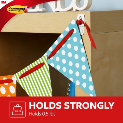 Command® Damage-Free Hanging Mini Hooks Value Pack - Clear Perspective: right
