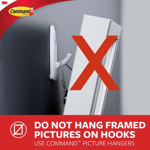 Command™ Damage-Free Hanging Large Hook - Clear Perspective: right
