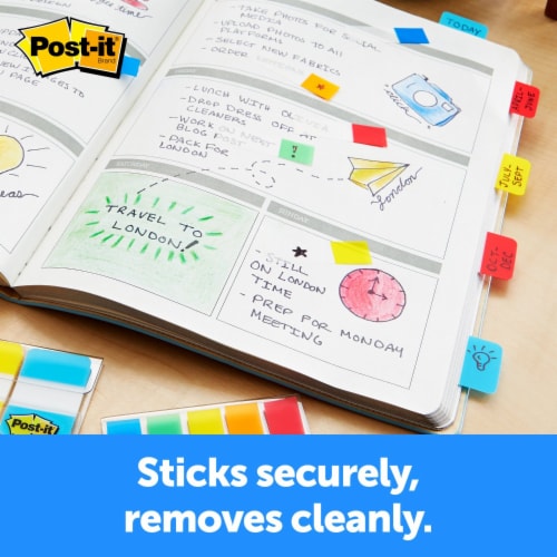 Post-it® Easy Dispenser Tabs - Multi-Color Perspective: right