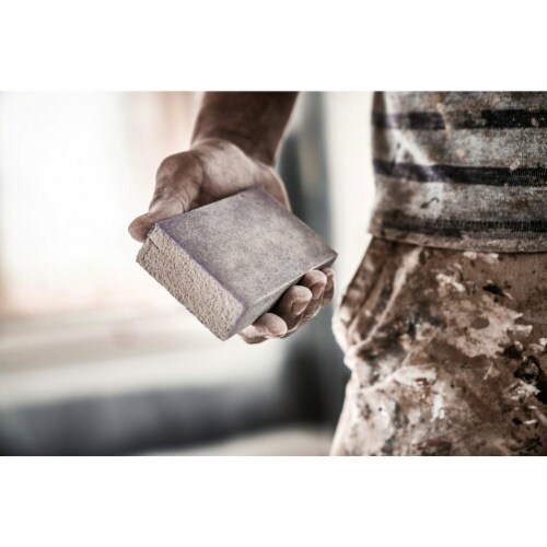 3M Pro Grade Precision™ 180 Medium Grit Sanding Sponge Perspective: right