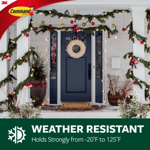 Command™ Outdoor Damage-Free Clear Rope Light Clips Perspective: right