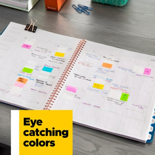 Post-it® Electric Glow Flags Perspective: right
