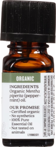 Aura Cacia® Organic Peppermint Essential Oil Perspective: right