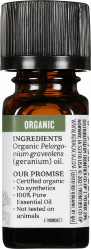 Aura Cacia Orangic Geranium Oil Perspective: right