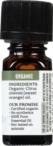 Aura Cacia Organic Sweet Orange Oil Perspective: right