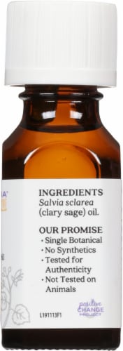 Aura Cacia Clary Sage Essential Oil Perspective: right