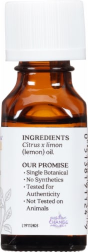 Aura Cacia® Lemon Essential Oil Perspective: right