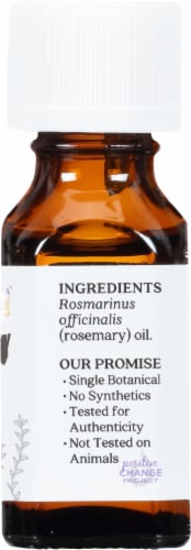 Aura Cacia Rosemary Essential Oil Perspective: right