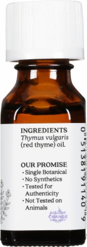 Aura Cacia Red Thyme Aroma Therapy Oil Perspective: right