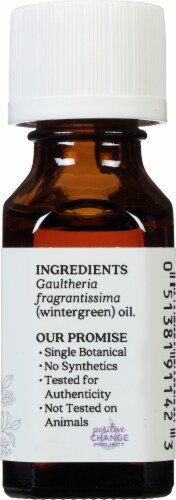 Aura Cacia® Wintergreen Essential Oil Perspective: right