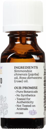 Aura Cacia Rose Otto Balancing In Jojoba Oil Perspective: right