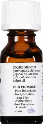 Aura Cacia Lemon Balm With Jojoba Perspective: right
