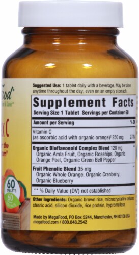 MegaFood® Complex C Tablets Perspective: right