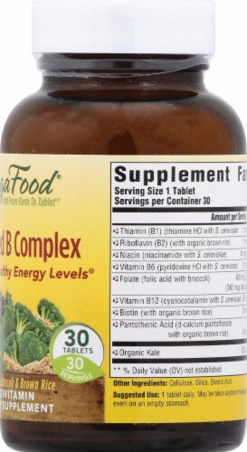 MegaFood Balanced B Complex Tablets Perspective: right
