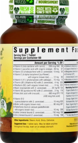 MegaFood Men Over 40 One Daily Tablets 60 Count Perspective: right