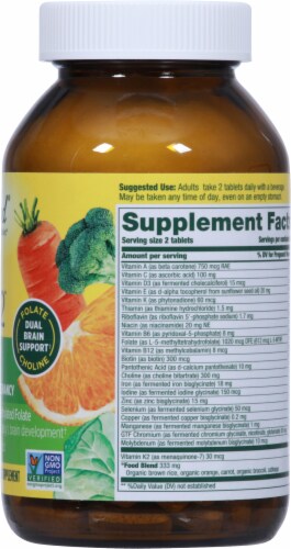 MegaFood® Baby & Me 2™ Pre & Post Natal Dietary Supplement Tablets Perspective: right