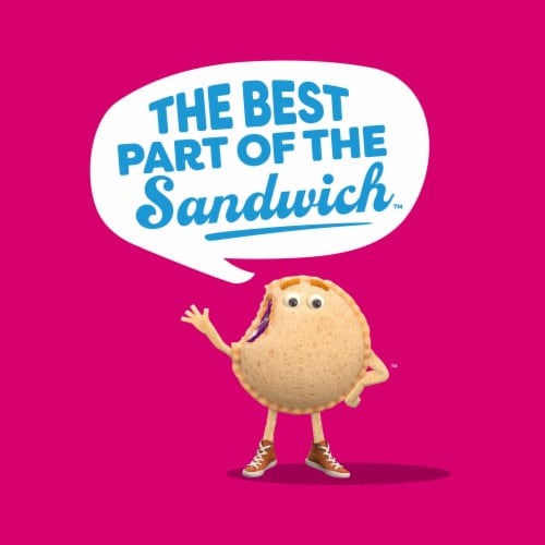 Smucker's Uncrustables Peanut Butter and Raspberry Sandwich, Perspective: right