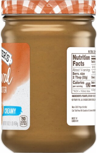 Smucker's® Natural Creamy Peanut Butter Perspective: right