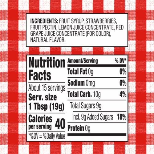 Smucker's Simply Fruit Strawberry Fruit Spread Perspective: right