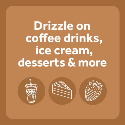 Smucker’s Drizzle Caramel Flavored Syrup Perspective: right