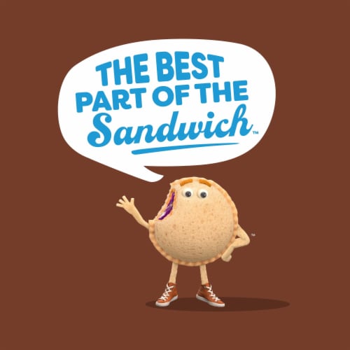 Smucker's Uncrustables Chocolate Flavored Hazelnut Spread Sandwiches Perspective: right