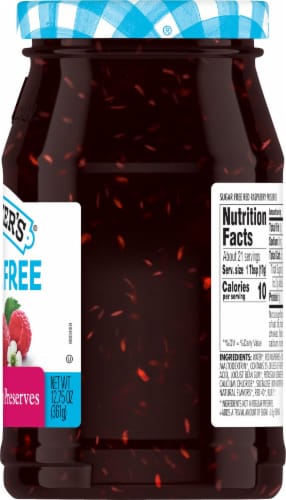Smucker's® Sugar Free Red Raspberry Preserves Perspective: right