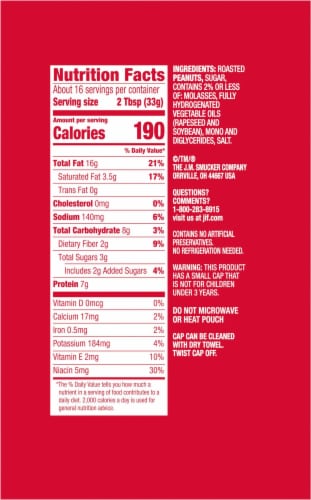 Jif® Creamy Peanut Butter Squeeze Pouches Perspective: right