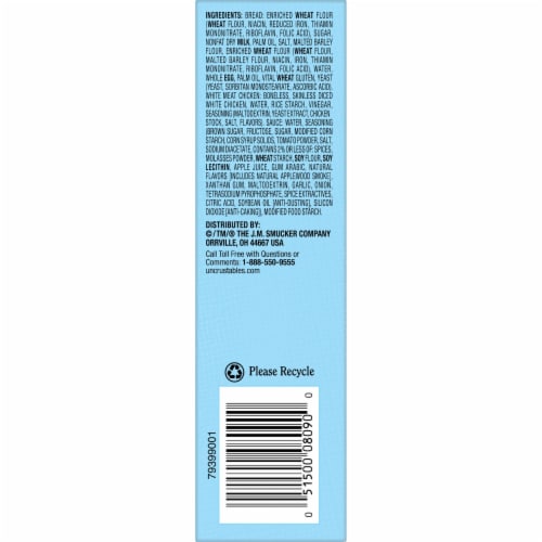 Smucker's Uncrustables BBQ Chicken Bites 6 Count Perspective: right