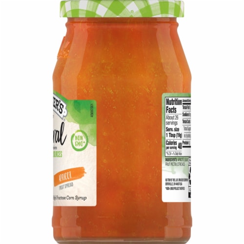 Smucker's Natural Apricot Fruit Spread Perspective: right