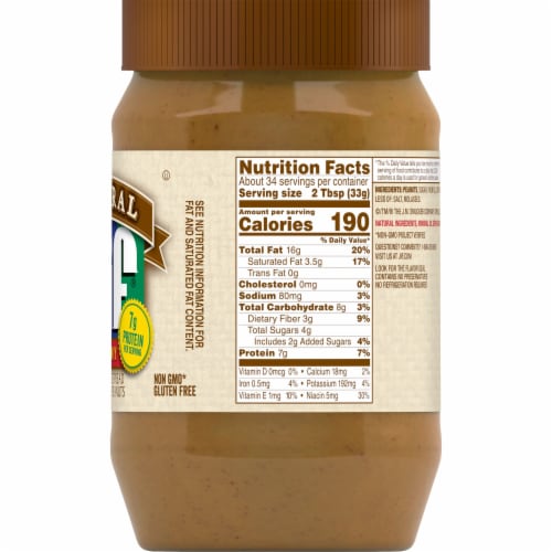Jif® Natural Creamy Peanut Butter Spread Perspective: right