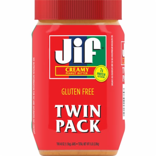 Jif® Creamy Peanut Butter Twin Pack, 2 pk / 40 oz - Foods Co.