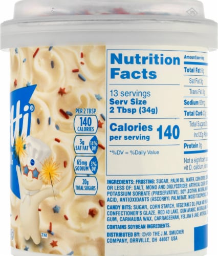 Pillsbury Stars & Stripes Funfetti White Frosting Perspective: right